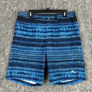 Tommy Bahama Blue Patterned Swim Board Shorts